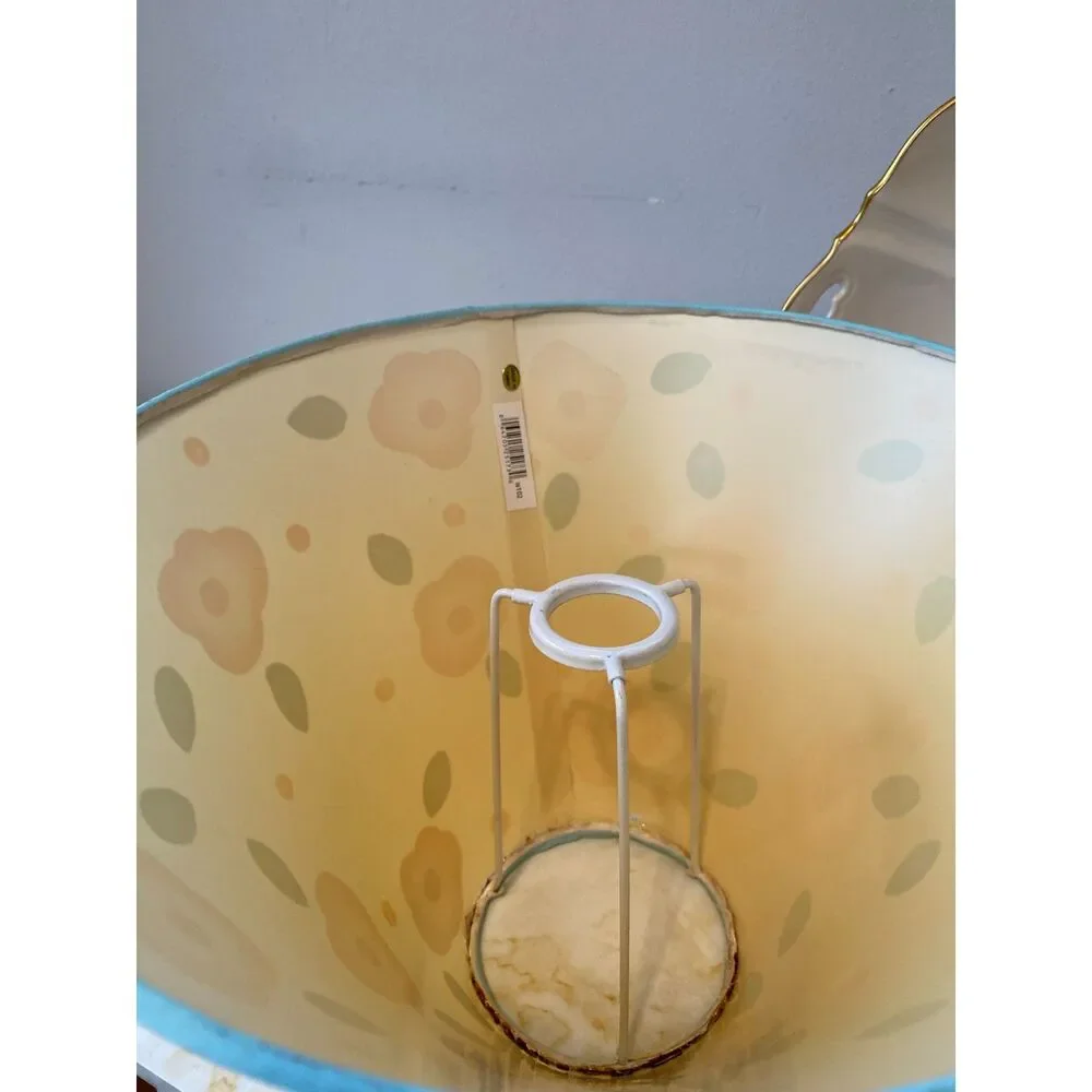 Rare Tatutina Artist Handpainted flowers Lampshade